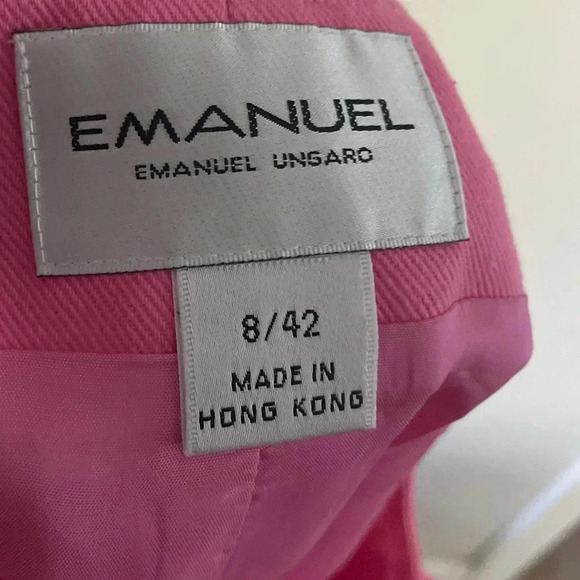 Emanuel Ungaro hot pink pencil skirt size 8 - Picture 4 of 6